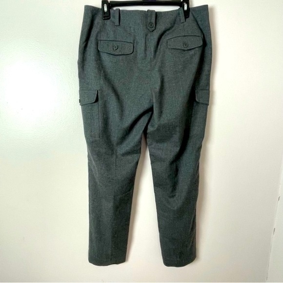 Talbots Signature Style Wool Cargo Pants | Size 10 | Gray - Picture 5 of 11